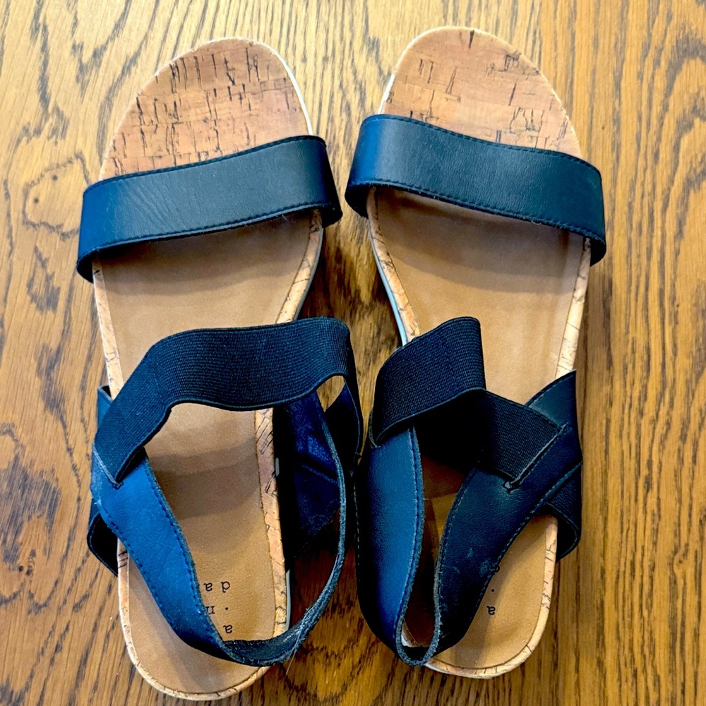 Black Strappy Sandals a new day